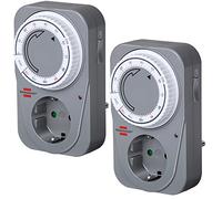 Lot de 2 Brennenstuhl compte à rebours Minuteur mécanique MC 120, 1506590
