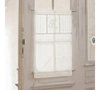 Lot de 2 brise-bise Mayenne crème H/L env. 70/45 cm