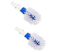 Lot de 2 brosses d'angle de piscine - Tête de brosse ronde pour nettoyage de piscine hors sol et dans le sol, , spa, salle de bain, cuisine