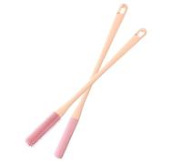 Lot de 2 brosses de lavage des pieds en silicone avec poignée, brosse de douche confortable en poils de silicone, nettoyage entre les orteils