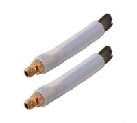 Lot de 2 brosses de polissage électrolytiques avec pointe conductrice en fibre de carbone pour outil de nettoyage de soudure par points en acier inoxydable, accessoire de traitement de soudure pour