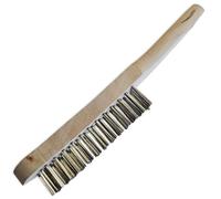 LOT DE 2 BROSSES METALLIQUES A 4 RANGEES DE FILS ACIER - 290 MM