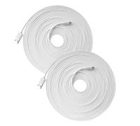 Lot de 2 câbles d'alimentation de 7 m pour caméras de sécurité | Rallonge extra-longue pour Wyze Cam, Nest, YI Dome et plus (durable et