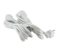 Lot de 2 Câbles d'Extension CHACON - 3 m H05VVF 3x1.5mm² - Blanc HO5VVF mm2