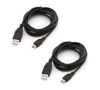 Lot de 2 Câbles USB Compatible with Texas Instruments TI-83 Premium CE, Python, TI-84, TI-Nspire CX, Transfert de Données et Recharge