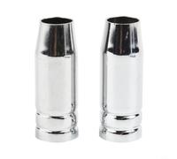Lot de 2 cache-buses coniques pour brûleur de soudure Binzel MB25 MIG - Protection de buse de gaz - Diamètre extérieur : 15 mm - Trou intérieur : 57 mm - Longueur : pression d'air - Accessoire
