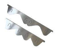 Lot de 2 cache-joints rétractables en acier inoxydable pour plans de travail de cuisine, cuisinières derrière la cuisinière entre les éviers