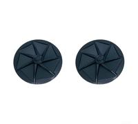Lot de 2 cache-moyeu de roue en plastique noir prolongé conçu pour les tondeuses robotiques A1 A1 ProA2, installation simple à clipser, bloque la saleté et les débris comme accessoire de protection de