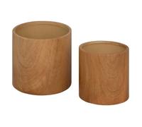 Atmosphera - Cache-pots Soa - Lot de 2 - Ø14,4 x H13,4 cm