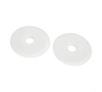 Lot de 2 cache-tuyaux de radiateur de 70 mm de diamètre extérieur pour tuyaux de 15 mm, manchons en plastique à coulisser pour conduites d'eau et de gaz, blanc