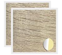 Lot de 2 cache-vis auto-adhésifs en chêne Sonoma - Papier enduit - 20 x 20 mm - Accessoires de montage pour bricolage - Accessoires de construction pour rénovation