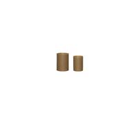 Lot de 2 caches-pots en céramique marron - Hübsch, Edna - Ø14xH19 cm