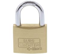Lot de 2 cadenas à anse longue et clé commune en laiton Burg-Wachter 40mm