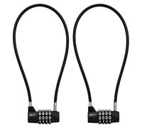 Lot de 2 cadenas numériques en câble d'acier, 5 mm x 39 cm, pour casiers et autres usages