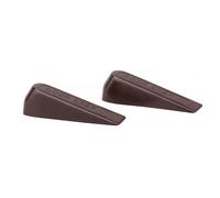 Lot de 2 cale-portes en ABS marron - P 101 x l 29 x H 30 mm FTH THIRARD