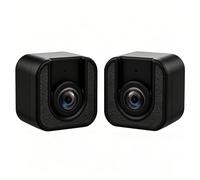 Lot de 2 caméras de surveillance de fenêtre 3 MP pour intérieur 5 G/2,4 GHz | Stockage cloud gratuit et enregistrement 24h/24, 7j/7, vision nocturne couleur, détection de mouvement IA