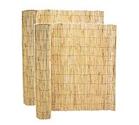 Lot de 2 canisse en bambou, clôture de jardin, couverture de protection contre le vent et le soleil - Longueur 500 x Profondeur 150 cm -JUANIO-