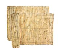 Lot de 2 canisse en bambou, clôture de jardin, couverture de protection contre le vent et le soleil - Longueur 500 x Profondeur 100 cm -JUANIO-
