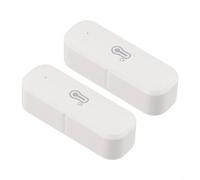 Lot de 2 capteurs de température Zigbee - 20 à 60 degrés - Capteur d'humidité intelligent pour la maison avec application Push - Hygromètre sans fil pour Tuya et pour contrôle Alexa