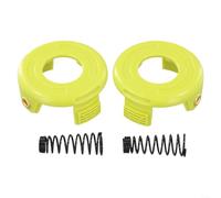 Lot de 2 capuchons de ressorts pour débroussailleuse compatibles avec Rac118 Rlt3525s - Pièces de rechange en plastique et métal - Pour extérieur, jardin, cour, bordure de pelouse