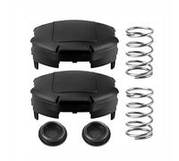 Lot de 2 capuchons de tête de tondeuse et jeu de ressorts, compatibles avec les débroussailleuses Echo, y compris les modèles SRM-225-S03912, SRM-225-S04011, SRM-225-S04113, X472000070