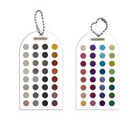 Lot de 2 cartes de 12 saisons avec guide des couleurs ABS double face assorties pour planification quotidienne de garde-robe et modèles d'analyse de styles