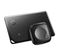 Lot de 2 cartes de suivi de portefeuille certifiées MFi pour Find My (iOS | Carte de suivi d'air sans fil ultra fine remplaçable Bluetooth Key Finder pour passeort enfant animal domestique bagage