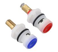 Lot de 2 cartouches à disque en céramique pour valve Pfister 48 143 149 - Disque de tige d'équilibrage de pression pour robinet Lav - Paire ABS blanc 2,4 x 2,4 x 4,6 cm
