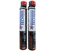 Lot de 2 cartouches de gaz rouges compatibles avec Paslode BeA KMR Tjep Makita Metabo Hikoki Hitachi Würth 165 mm 80 ml