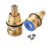 Lot de 2 cartouches de rechange pour robinet de cuisine Franke Ascona 3308R - Valve en laiton - Cartouche en céramique - Pièce de rechange approuvée WRAS