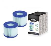 Lot de 2 Cartouches Filtrantes Antimicrobiennes Type VI pour Épurateur à Cartouche Bestway Lay-Z-Spa