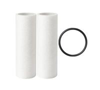 Lot de 2 cartouches filtrantes avec anneau d'étanchéité pour Grünbeck FS 1", filtre de rechange en polypropylène et caoutchouc pour enlever la saleté, la rouille et le sable, montage facile pour