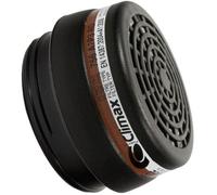 Lot de 2 cartouches filtrantes - Avec fixation à baïonnettes pour demi-masque de protection 9809355