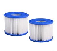 Lot de 2 cartouches filtrantes de piscine de type I pour pompe Intex série E 330 - Matériau Dacron épais réutilisable - Filtres à eau de piscine de 3,1 mm de diamètre