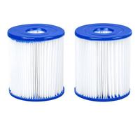 Lot de 2 cartouches filtrantes de type II pour piscine - 10,6 x 13,6 cm, de rechange pour piscines et spas, filtre autonettoyant f,g