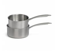 Lot de 2 casserole inox Brigade 18 et 20 cm