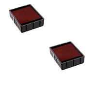 Lot de 2 Cassettes d'encre E/Q12 recharge pour tampon COLOP Printer Q12 Bleu Rouge