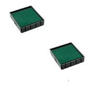 Lot de 2 Cassettes d'encre E/Q24 recharge pour tampon COLOP Printer Q24 Vert