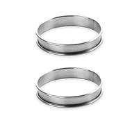 Lot de 2 cercles à tartelettes rond en inox 10 cm Lacor