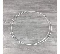 Lot de 2 Cercles métalliques Blanc Diam. 40 cm pour Abat-Jour, Anneaux epoxy Attrape rêves