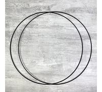 Lot de 2 Cercles métalliques Noir, diam. 40 cm pour Abat-Jour, Anneaux epoxy Attrape rêves