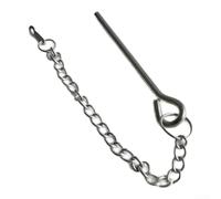 Lot de 2 chaînes à broches de parapluie en acier inoxydable pour verrouiller les parasols de terrasse - Sangle de fixation de rechange pour la stabilité du pare-soleil extérieur (A)