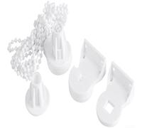 Lot de 2 chaînes de perles pour contrôleur de store enrouleur 25 mm | 2 ensembles inclus, chaîne à perles, fixation facile à crochet, convient aux tubes de 25 mm, utilisation dans le salon et la