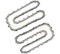 Lot de 2 chaînes de tronçonneuse 20 cm 1,1 mm 3/8" 33 compatibles avec Gardena TCS Li-18/20 Tronçonneuse élagueuse