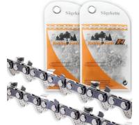 Lot de 2 chaînes de tronçonneuse 35 cm 1/4" 1,1 mm 72TG compatibles avec Stihl MSA 60C 80 120
