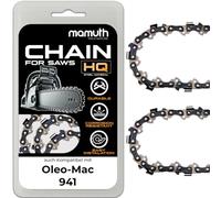 Lot de 2 chaînes de tronçonneuse 40 cm 1,5 mm 66 TG pour Oleo-Mac 941