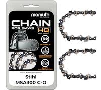Lot de 2 chaînes de tronçonneuse 40 cm 1,5 mm 67 TG pour Stihl MSA300 C-O