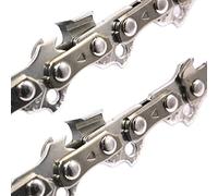 Lot de 2 chaînes de tronçonneuse à burin complet Longueur de coupe 45 cm 3/8LP 62TG 1,3 mm Compatible avec Einhell GH-EC 2040, BG-PC 3735