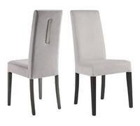Lot de 2 chaise altobuy H. 104 cm non empilable non pliable en bois interieur gris Gris G