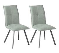 Lot de 2 chaise altobuy interieur non empilable non pliable H. 95 cm en metal vert Vert G